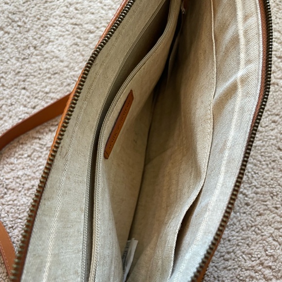 Mark & Graham Leather Briefcase Laptop Bag - Picture 5 of 9